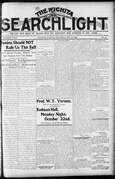 Wichita Searchlight, Oct 13, 1906