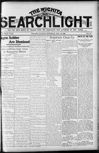 Wichita Searchlight, Nov 10, 1906