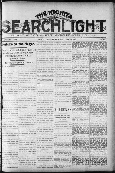 Wichita Searchlight, Feb 16, 1907
