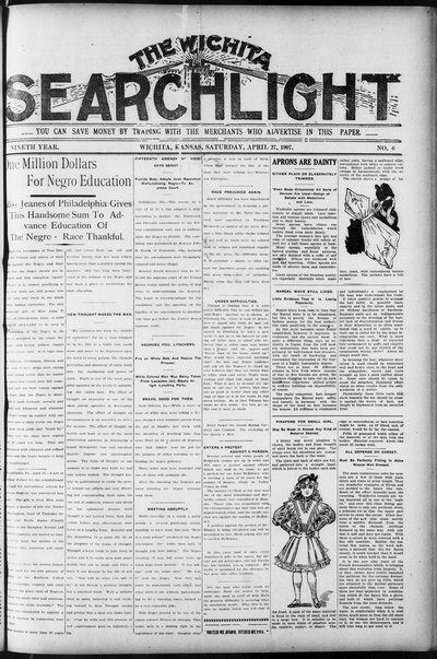 Wichita Searchlight, Apr 27, 1907