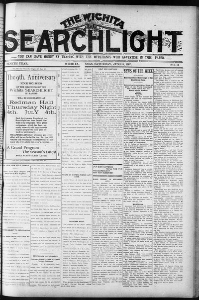 Wichita Searchlight, Jun 8, 1907