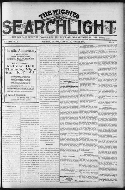 Wichita Searchlight, Jun 22, 1907