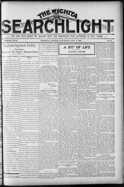 Wichita Searchlight, Nov 9, 1907