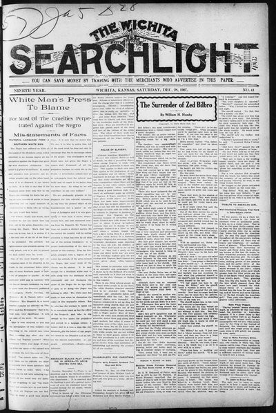 Wichita Searchlight, Dec 28, 1907