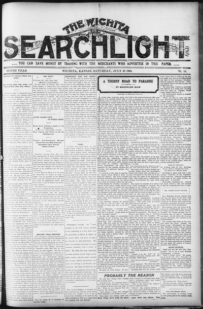 Wichita Searchlight, Jul 25, 1908