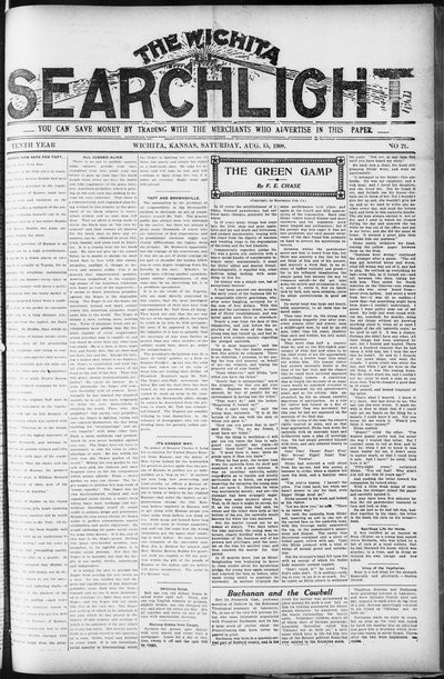 Wichita Searchlight, Aug 15, 1908