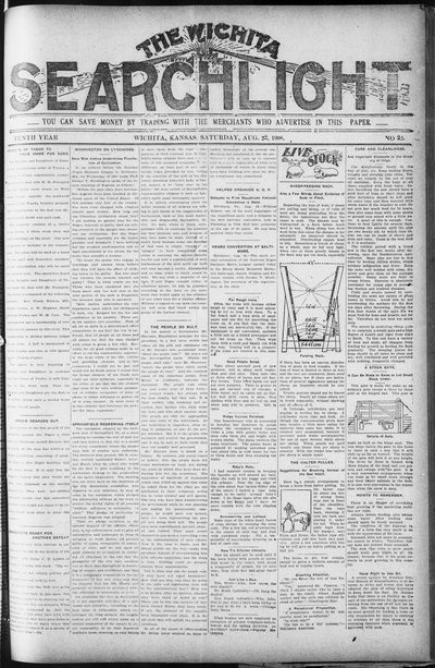 Wichita Searchlight, Aug 22, 1908