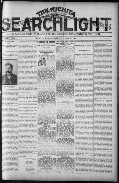 Wichita Searchlight, Nov 21, 1908