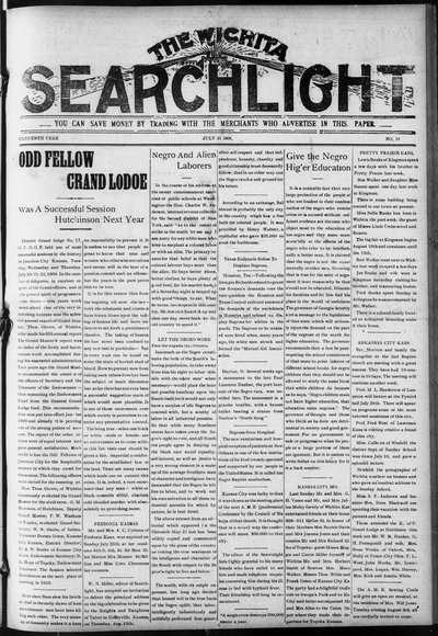 Wichita Searchlight, Jul 31, 1909