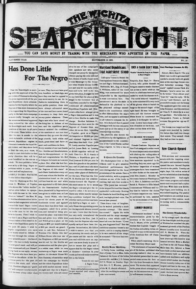 Wichita Searchlight, Sep 11, 1909