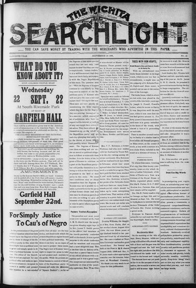 Wichita Searchlight, Sep 18, 1909