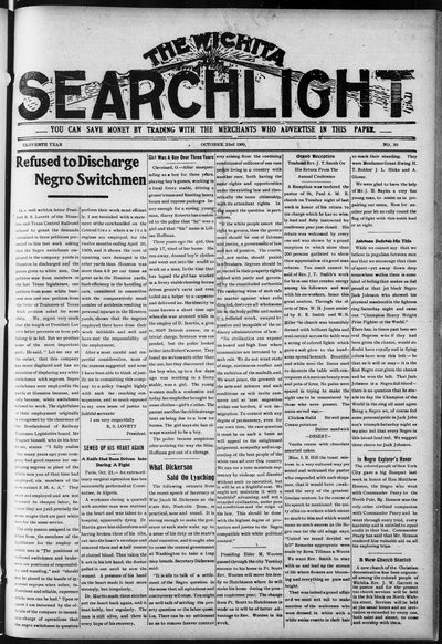 Wichita Searchlight, Oct 23, 1909