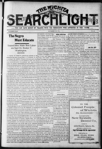 Wichita Searchlight, Nov 13, 1909