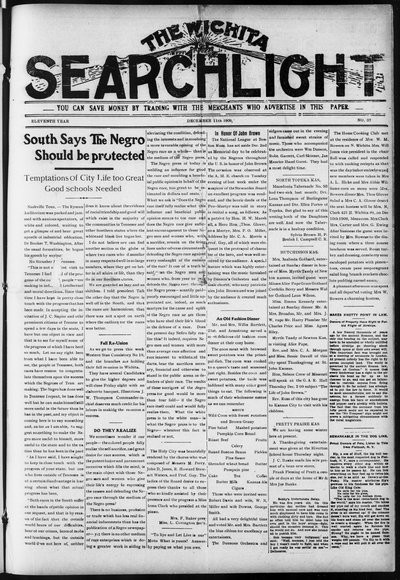 Wichita Searchlight, Dec 11, 1909