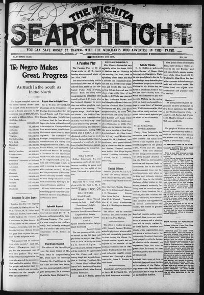 Wichita Searchlight, Dec 25, 1909