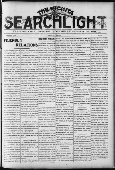 Wichita Searchlight, Feb 19, 1910
