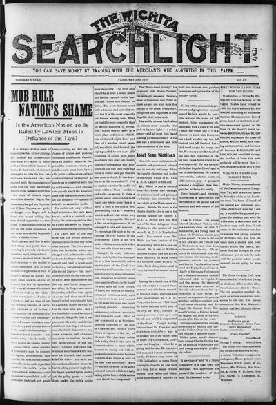 Wichita Searchlight, Feb 26, 1910