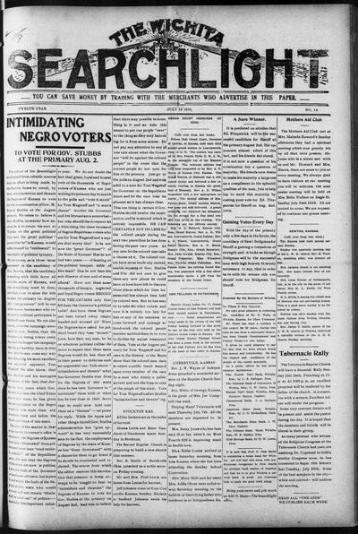 Wichita Searchlight, Jul 16, 1910
