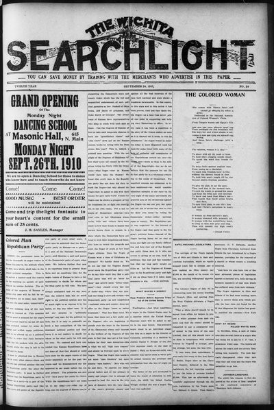 Wichita Searchlight, Sep 24, 1910