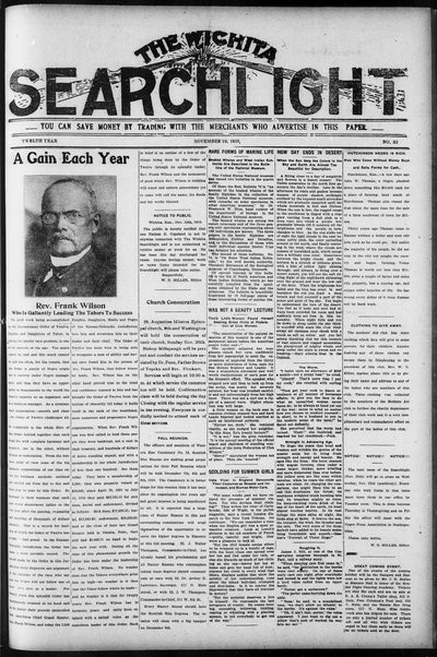 Wichita Searchlight, Nov 19, 1910