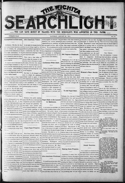 Wichita Searchlight, Jan 21, 1911