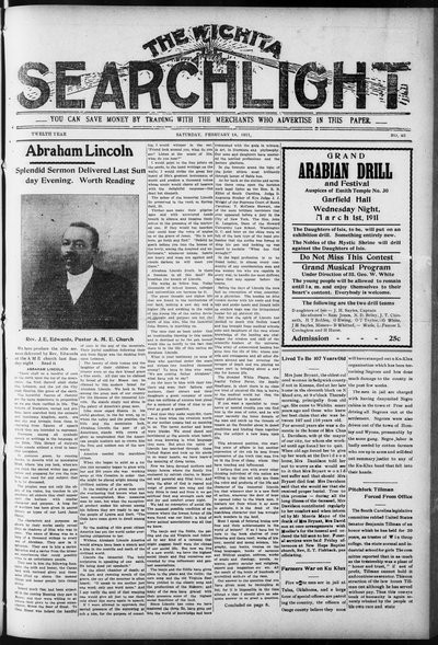 Wichita Searchlight, Feb 18, 1911