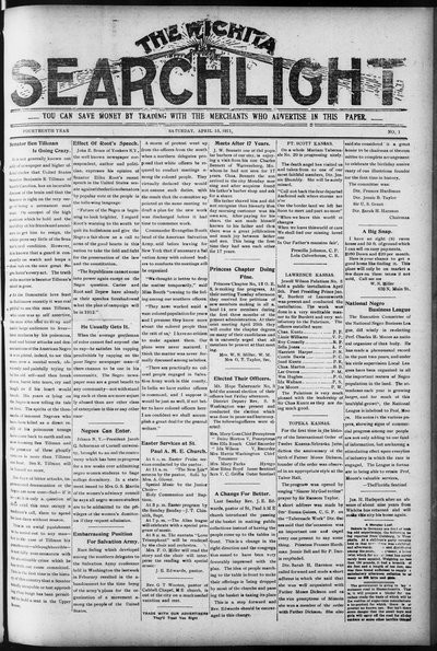 Wichita Searchlight, Apr 15, 1911