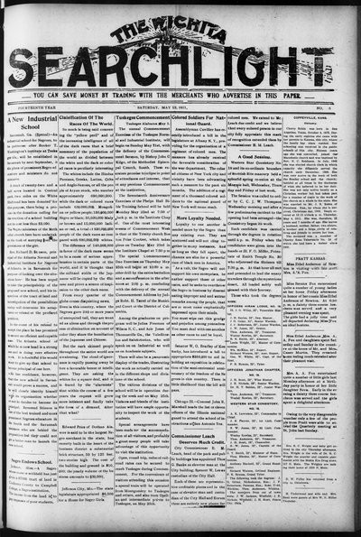 Wichita Searchlight, May 13, 1911
