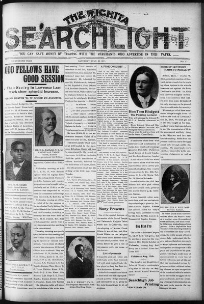 Wichita Searchlight, Jul 29, 1911