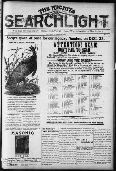 Wichita Searchlight, Nov 25, 1911