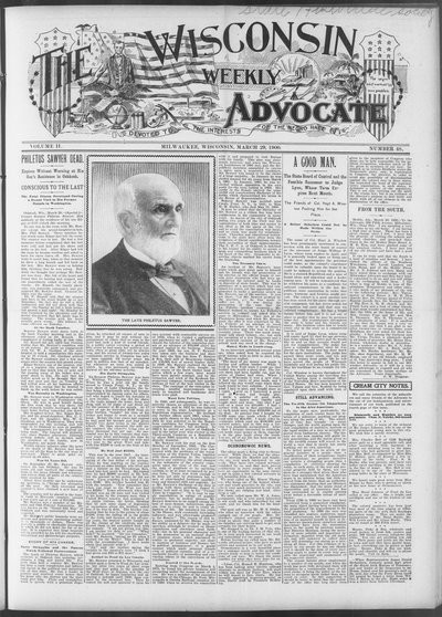 Wisconsin Weekly Advocate, Mar 29, 1900