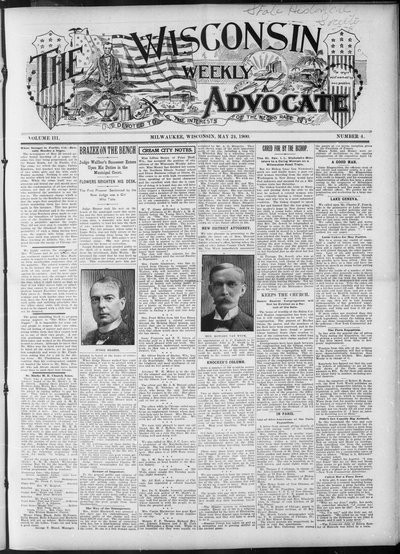 Wisconsin Weekly Advocate, May 24, 1900