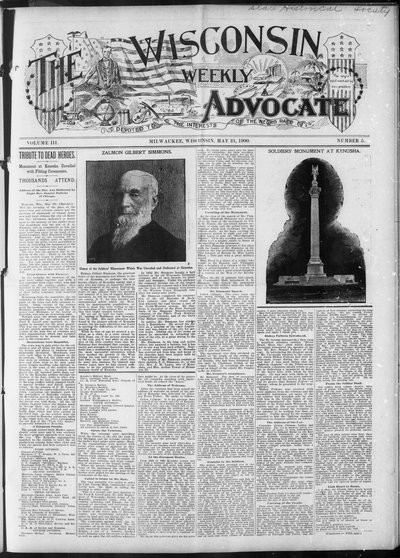 Wisconsin Weekly Advocate, May 31, 1900