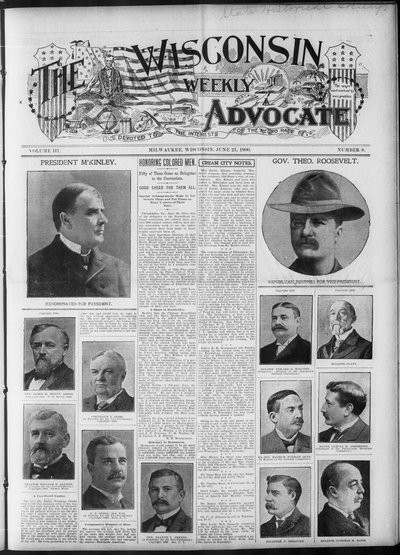 Wisconsin Weekly Advocate, Jun 21, 1900