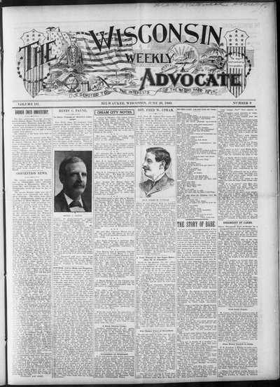Wisconsin Weekly Advocate, Jun 28, 1900