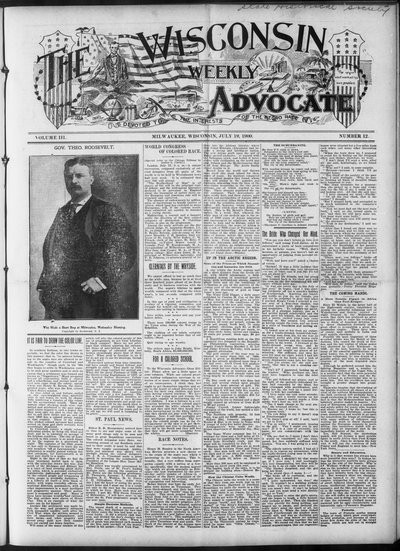 Wisconsin Weekly Advocate, Jul 19, 1900