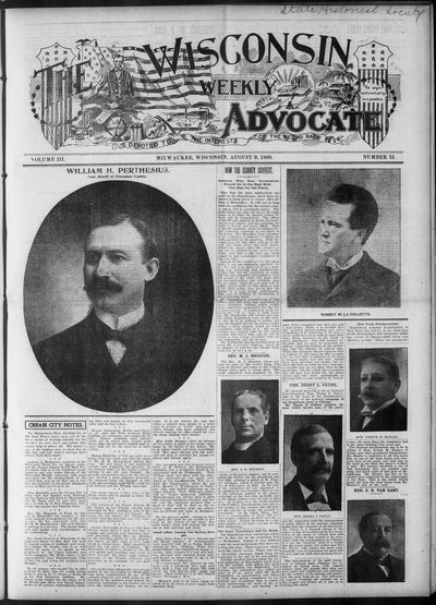 Wisconsin Weekly Advocate, Aug 9, 1900