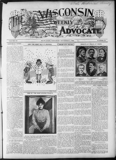 Wisconsin Weekly Advocate, Nov 8, 1900