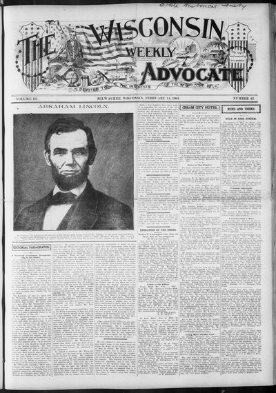 Wisconsin Weekly Advocate, Feb 14, 1901
