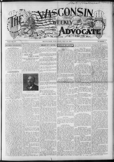 Wisconsin Weekly Advocate, May 23, 1901
