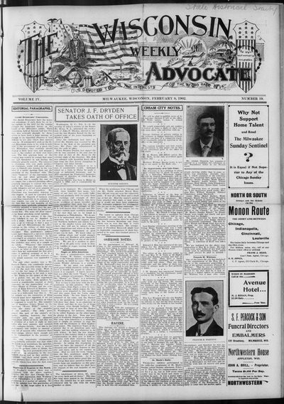 Wisconsin Weekly Advocate, Feb 8, 1902