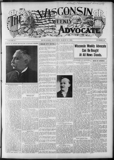 Wisconsin Weekly Advocate, Mar 27, 1902