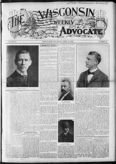 Wisconsin Weekly Advocate, Apr 24, 1902