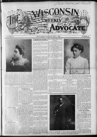 Wisconsin Weekly Advocate, May 8, 1902
