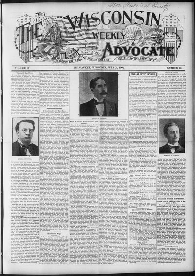 Wisconsin Weekly Advocate, Jul 24, 1902