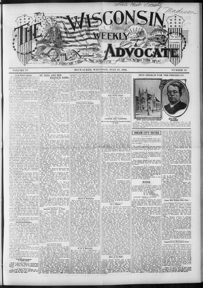 Wisconsin Weekly Advocate, Jul 31, 1902