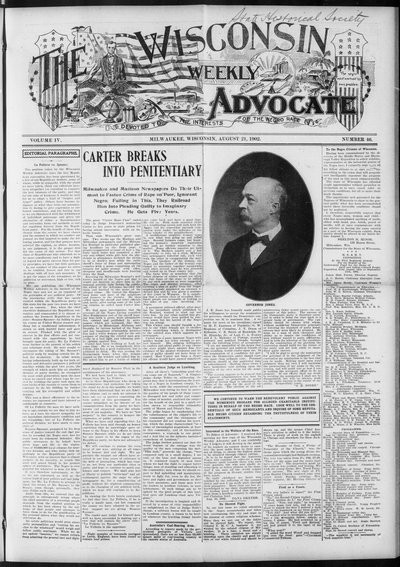 Wisconsin Weekly Advocate, Aug 21, 1902