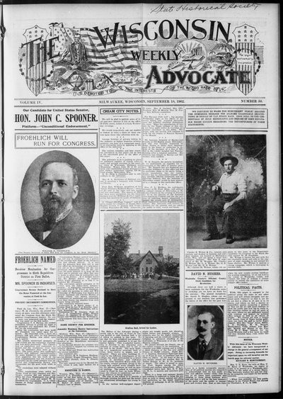 Wisconsin Weekly Advocate, Sep 18, 1902