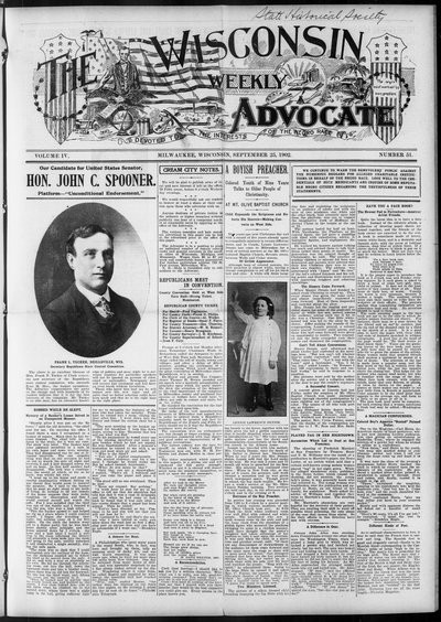 Wisconsin Weekly Advocate, Sep 25, 1902