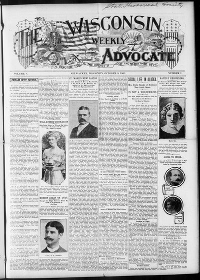 Wisconsin Weekly Advocate, Oct 9, 1902